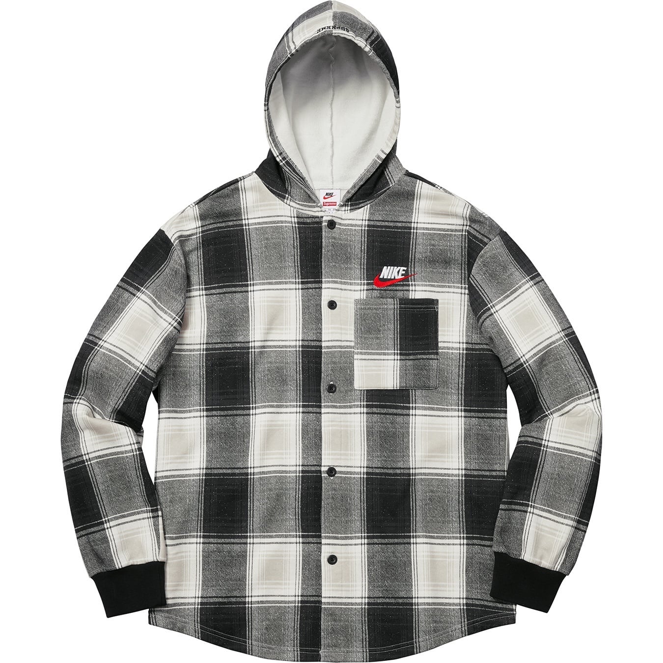 Supreme®/Nike® Plaid Hooded Sweatshirt view 6